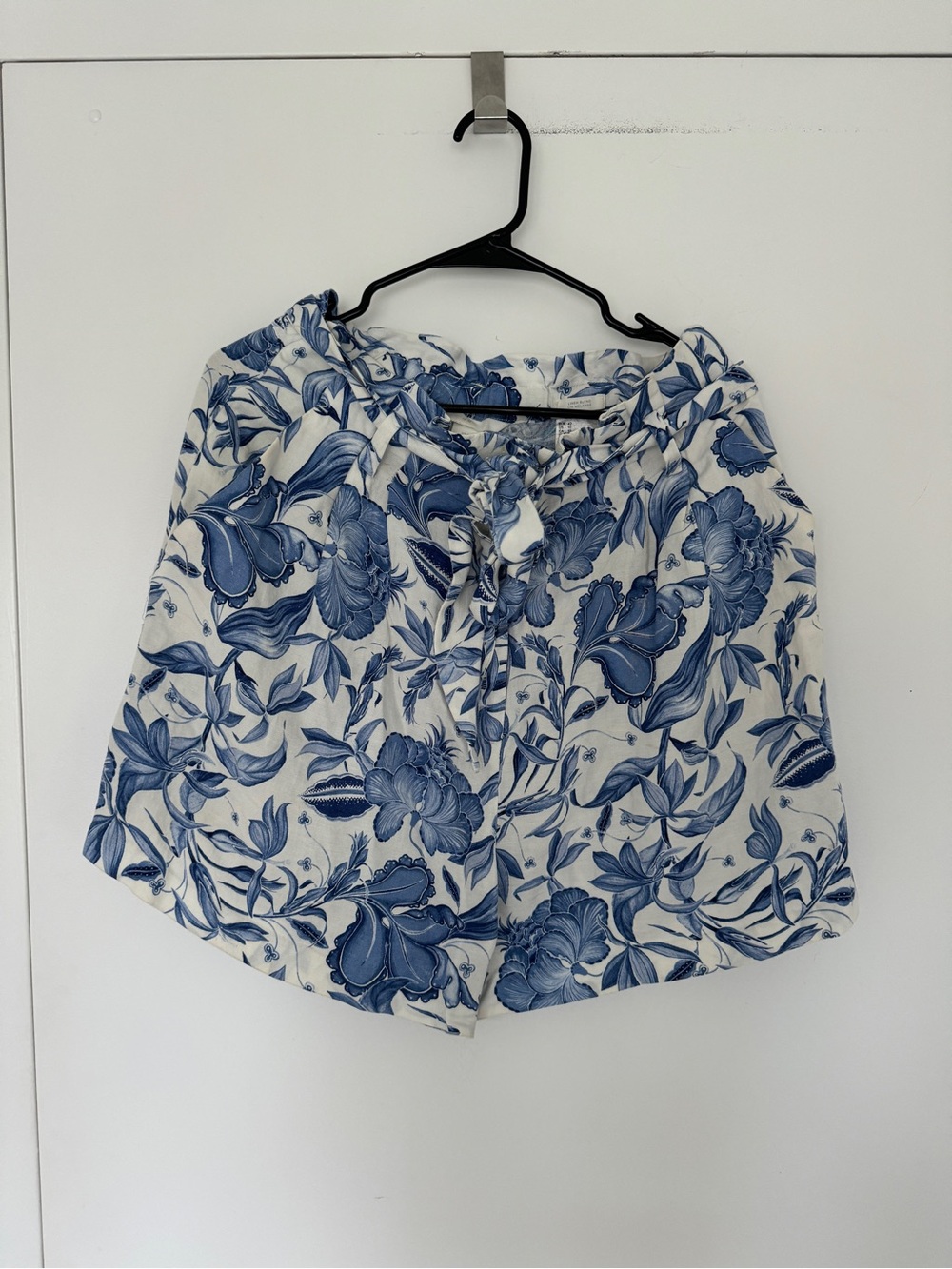 H&M Blue Floral High-Waist Women's Shorts